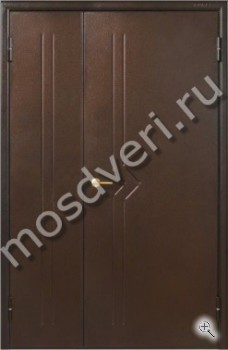 Двустворчатая подъездная дверь - купить от производителя Мосдвери Двустворчатая подъездная дверь