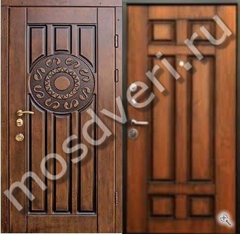 Массивная дверь в квартиру с утеплением - купить от производителя Мосдвери Массивная дверь в квартиру с утеплением
