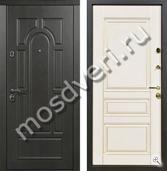 Металлическая дверь со скрытыми петлями темно-серая - купить от производителя Мосдвери Металлическая дверь со скрытыми петлями темно-серая