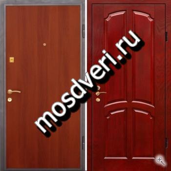 Дверь железная в квартиру с МДФ и ламинатом - купить от производителя Мосдвери Дверь железная в квартиру с МДФ и ламинатом